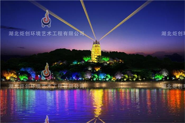 景观亮化工程 候车长廊亮化改造夜景